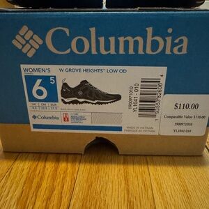 Columbia Women's W Grove Heights Low OD Trail Shoes - Black- LIKE NEW!
